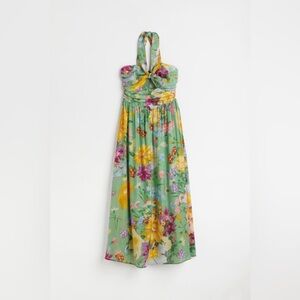 H&M Floral Halter neck Maxi Dress NWOT